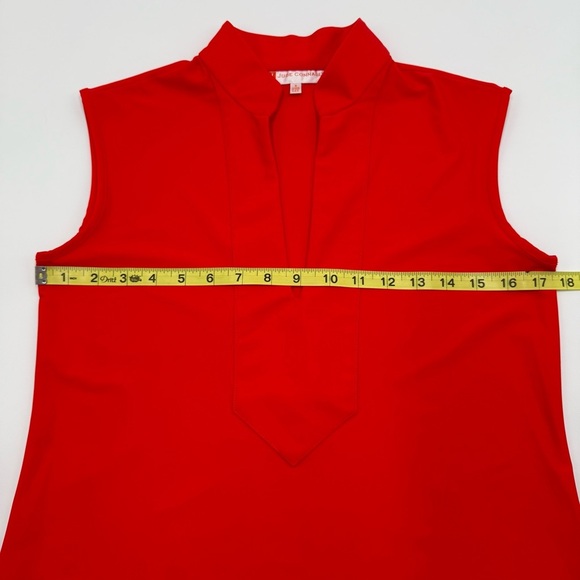 Jude Connally Kristen Dress Jude Cloth Sleeveless Poppy Orange Small EUC - Picture 6 of 11